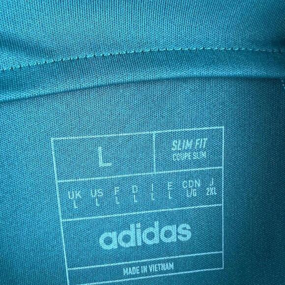 Adidas LA Galaxy 2024 Away Jersey Men's L Green Yellow Slim Fit Herbalife MLS - Picture 6 of 7